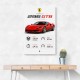Ferrari 296 GTB Sports Car Wall Art