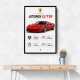 Ferrari 296 GTB Sports Car Wall Art
