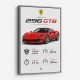 Ferrari 296 GTB Sports Car Wall Art