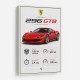 Ferrari 296 GTB Sports Car Wall Art