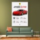 Ferrari 296 GTB Sports Car Wall Art