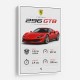 Ferrari 296 GTB Sports Car Wall Art