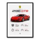 Ferrari 296 GTB Sports Car Wall Art