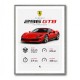 Ferrari 296 GTB Sports Car Wall Art