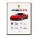 Ferrari 296 GTB Sports Car Wall Art