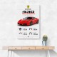 Ferrari 430 Scuderia Red Car Wall Art