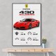 Ferrari 430 Scuderia Red Car Wall Art