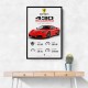 Ferrari 430 Scuderia Red Car Wall Art