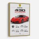 Ferrari 430 Scuderia Red Car Wall Art
