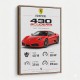 Ferrari 430 Scuderia Red Car Wall Art