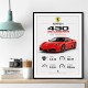 Ferrari 430 Scuderia Red Car Wall Art