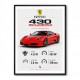 Ferrari 430 Scuderia Red Car Wall Art