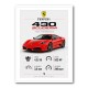 Ferrari 430 Scuderia Red Car Wall Art