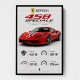 Ferrari 458 Speciale Supercar Art Print
