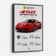 Ferrari 458 Speciale Supercar Art Print
