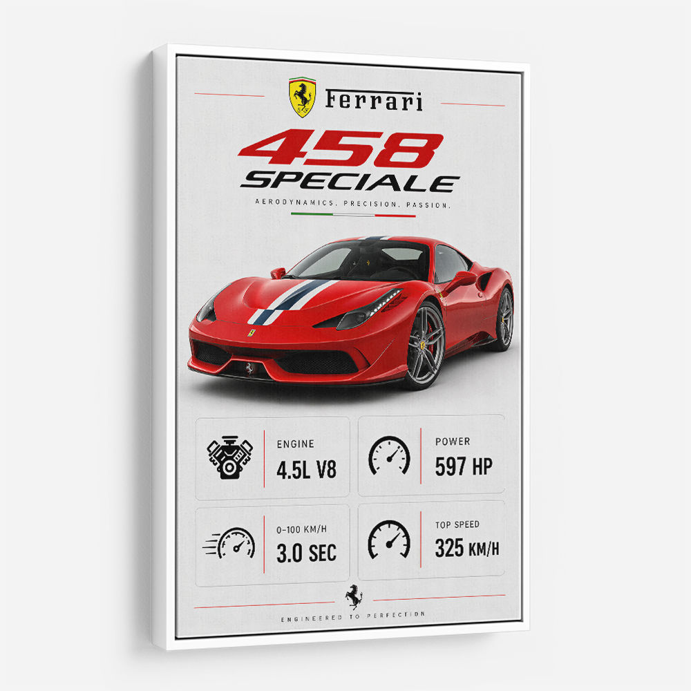 Ferrari 458 Speciale Supercar Art Print