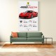 Ferrari 488 Pista Red Car Wall Art