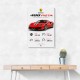 Ferrari 488 Pista Red Car Wall Art