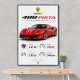 Ferrari 488 Pista Red Car Wall Art