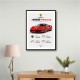 Ferrari 488 Pista Red Car Wall Art