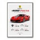 Ferrari 488 Pista Red Car Wall Art
