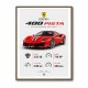 Ferrari 488 Pista Red Car Wall Art
