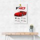 Ferrari F40 Sports Car Wall Art