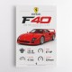 Ferrari F40 Sports Car Wall Art