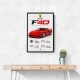 Ferrari F40 Sports Car Wall Art