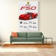 Ferrari F50 Sports Car Wall Art