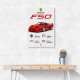 Ferrari F50 Sports Car Wall Art