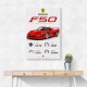 Ferrari F50 Sports Car Wall Art