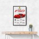 Ferrari F50 Sports Car Wall Art