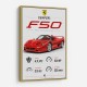 Ferrari F50 Sports Car Wall Art