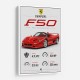 Ferrari F50 Sports Car Wall Art