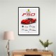 Ferrari F50 Sports Car Wall Art