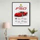 Ferrari F50 Sports Car Wall Art