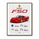 Ferrari F50 Sports Car Wall Art