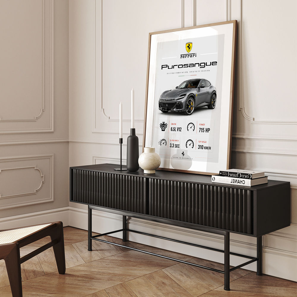 Ferrari Purosangue Supercar Wall Art