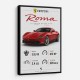 Ferrari Roma Sports Car Art Print