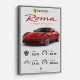 Ferrari Roma Sports Car Art Print