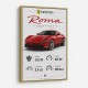Ferrari Roma Sports Car Art Print
