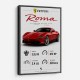 Ferrari Roma Sports Car Art Print