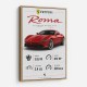 Ferrari Roma Sports Car Art Print