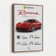 Ferrari Roma Sports Car Art Print