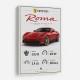 Ferrari Roma Sports Car Art Print