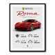 Ferrari Roma Sports Car Art Print