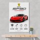 Ferrari SF90 Stradale Red Sports Car Wall Art