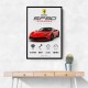 Ferrari SF90 Stradale Red Sports Car Wall Art