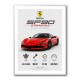 Ferrari SF90 Stradale Red Sports Car Wall Art